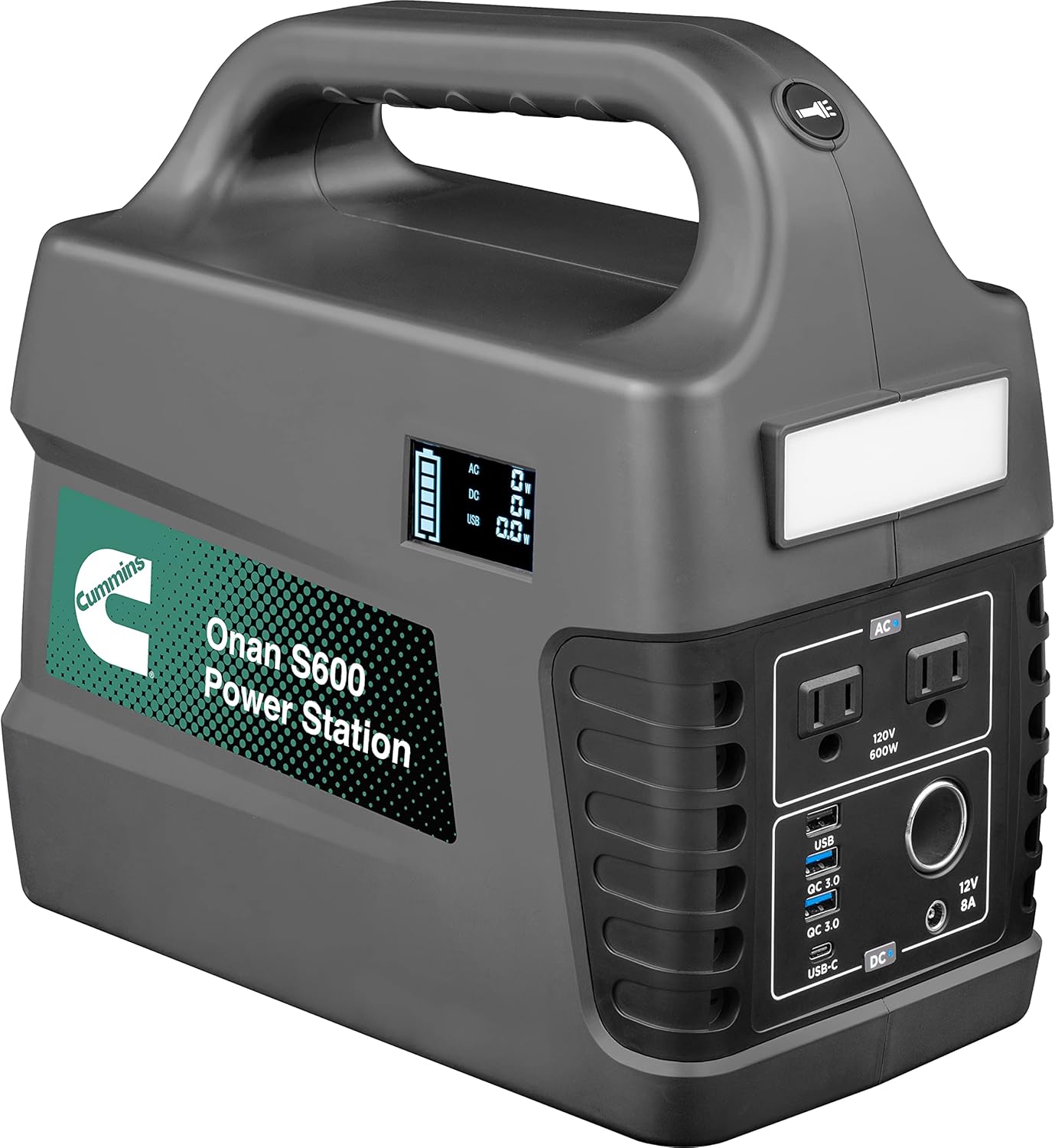 Cummins Onan PS600 Power Station Lithium-ion Battery Power Inverter Generator with 1200 Peak Watts