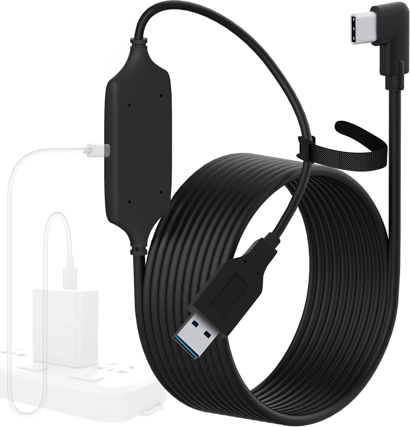 Kuject Design 16FT Link Cable for Oculus Quest 2, with Separate Charging Port for Ultra-Durable Power