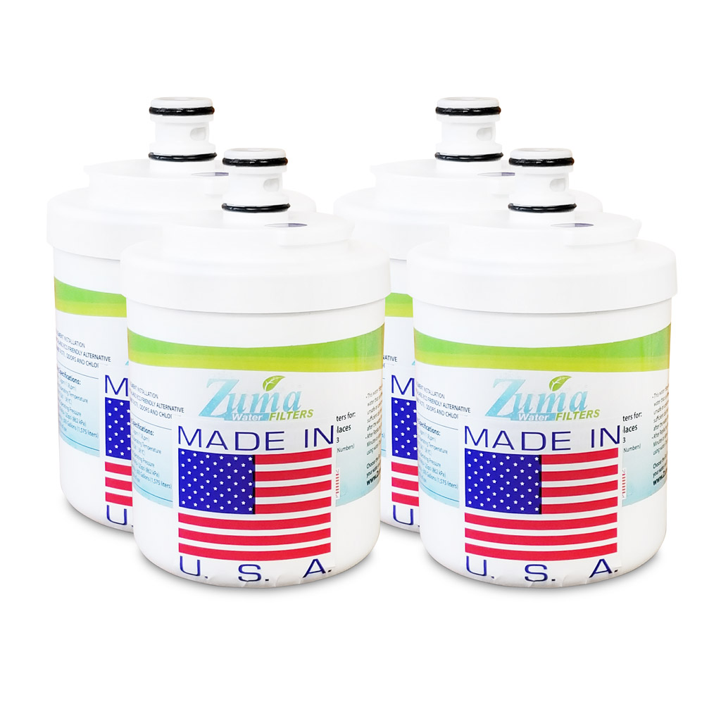 ZUMA Brand , Water and Ice Filter , Model # OPFM-RF300 , Compatible with Jenn-Air® UKF5001AXX - 4 Pack - Made in U.S.A.