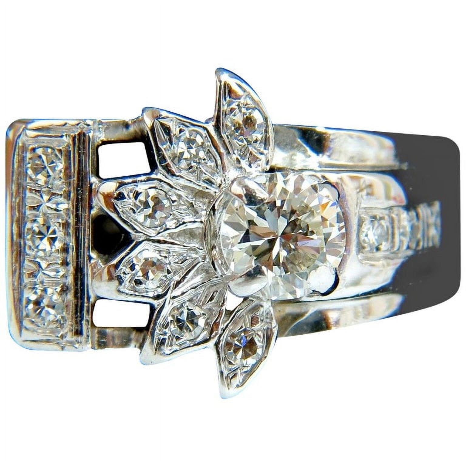 .72ct. VICTORIAN REVIVAL DIAMONDS COCKTAIL RING G/VS 14KT