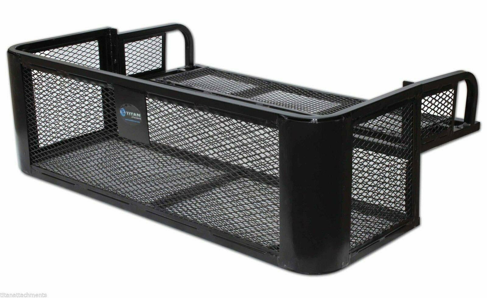 ATV UTV Universal Rear Drop Basket Rack Steel Cargo Hunting Titan DDB2010
