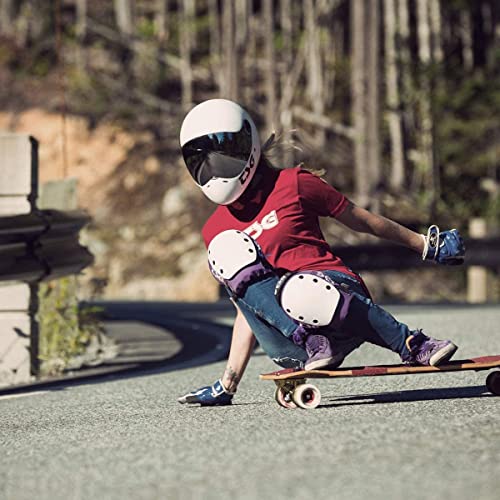 TSG - Pass Pro Full-face Helmet w/Two Visors | Performance Helmet for Downhill Skateboarding, E-Skating, E-Onewheeling, Longboarding | Compact
