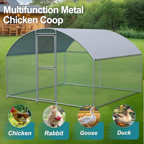 Large Chicken Coop, Chicken Coops for 30 Chickens, Chicken Runs for Yard with Water Poof & UV Resistance Cover