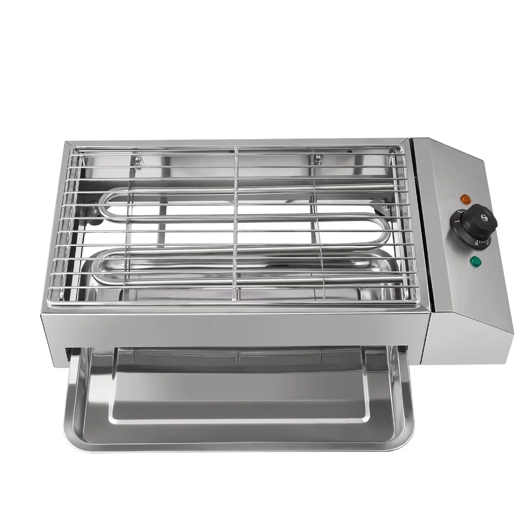 TFCFL Portable Electric Grill Stainless Steel Barbecue BBQ Cooking Griddle Smokeless