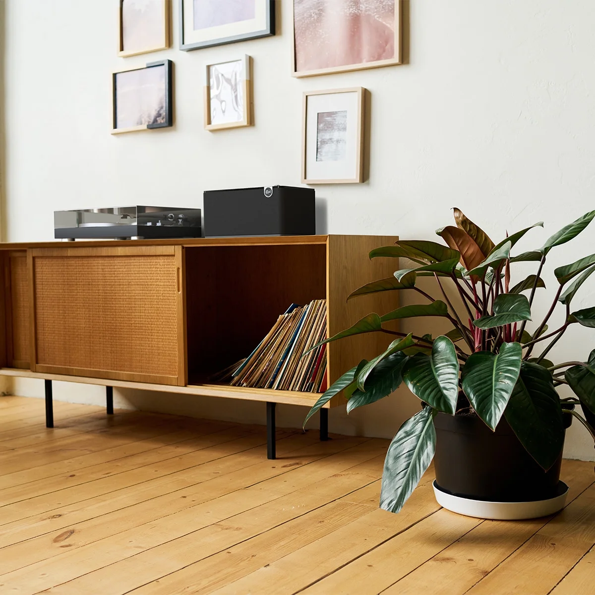 Klipsch The Three Plus Premium Bluetooth Speaker with Phono and Optical Inputs (Matte Black) - Curated Treasures Market