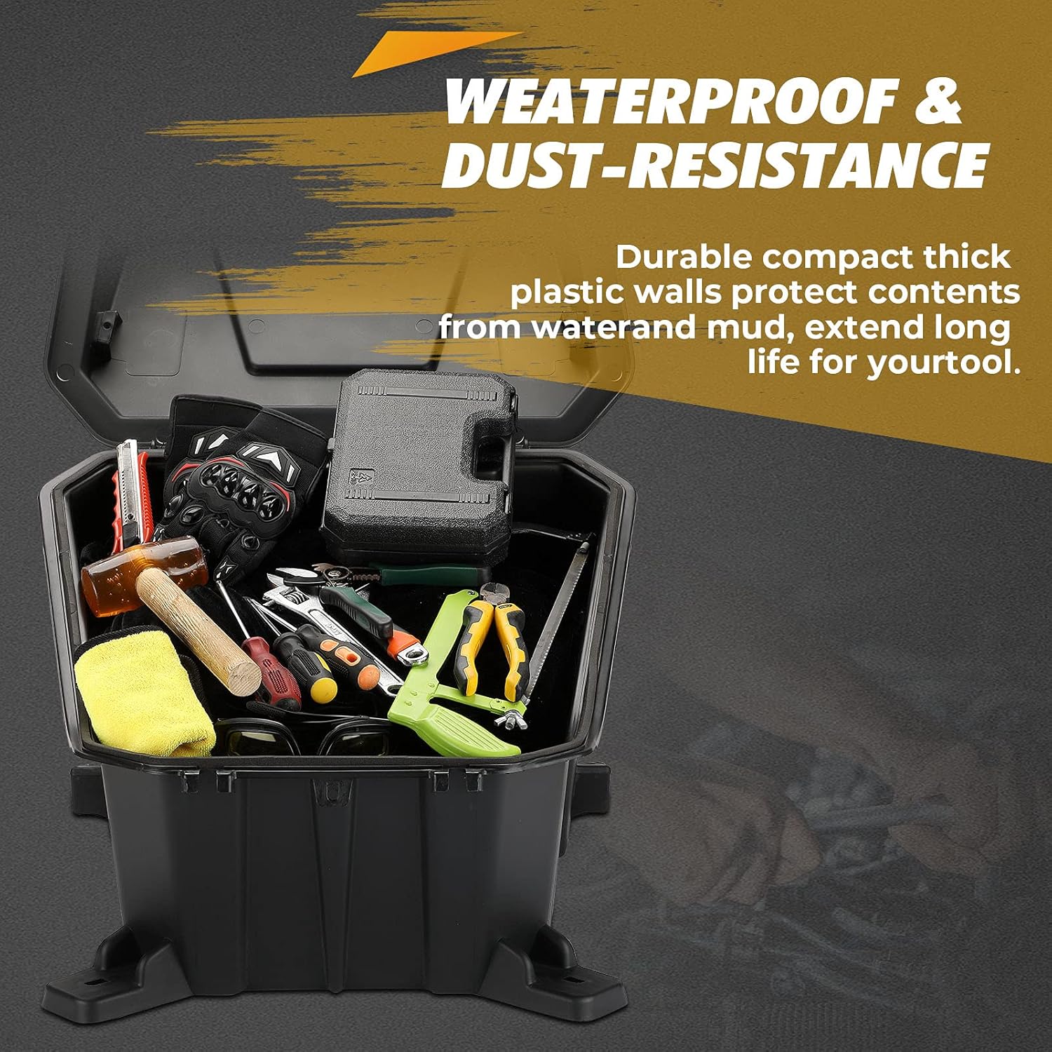 RZR XP 1000 Storage Box, Kemimoto Cargo Bed Box 2881193 Compatible With Polaris RZR XP 1000/4/ 900/4/ 1000 S 2014-2022