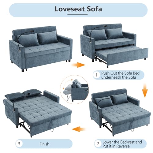 Merax 3 in 1 Convertible Sleeper Sofa Bed