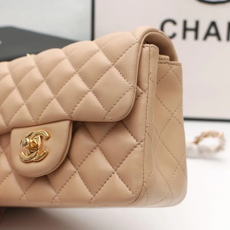 Chanel Lambskin 17Cm Class-Flap Bag 1115