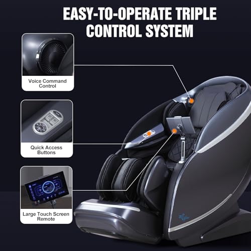 2024 A688 Heaven Duet Massage Chair-4D & 3D Dual-Mechanism Zero Gravity Recliner with Yoga Stretch and Electric Automatic Footrest Extension-Full