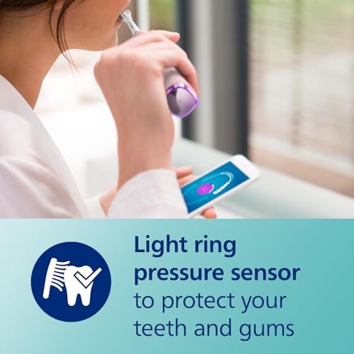 Philips Sonicare DiamondClean Smart 9300 Electric Toothbrush, Sonic Toothbrush with App, Pressure Sensor, Brush Head Detection