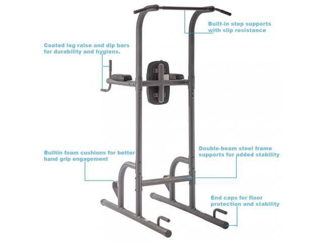 BestMassage Durable Multi-Function Body Power Tower w/ Dip Station Pull Up Bar for Home