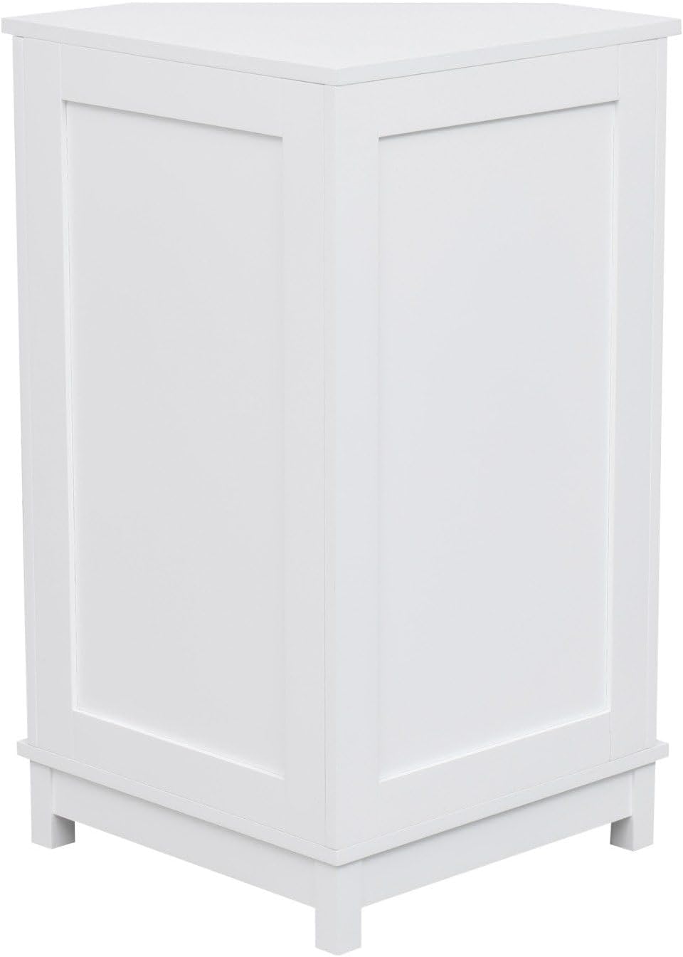 Stylish White Corner Cabinet with Adjustable Shelves, Space-Saving Design, Ideal for Bathroom, Living Room or Dining Room