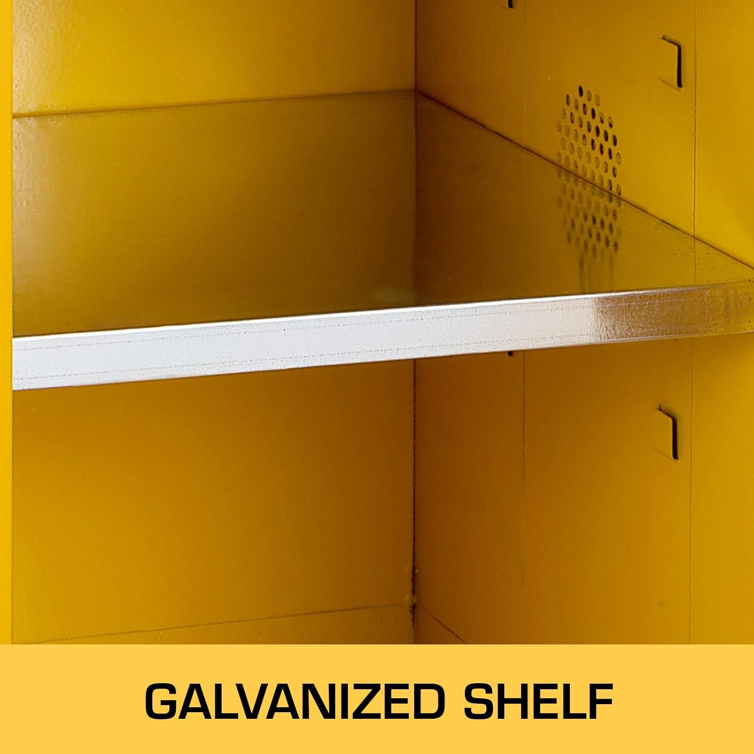 Mophorn Flammable Cabinet 18 x 18 x 35, Galvanized Steel Safety Cabinet, Adjustable Shelf Flammable Storage Cabinet