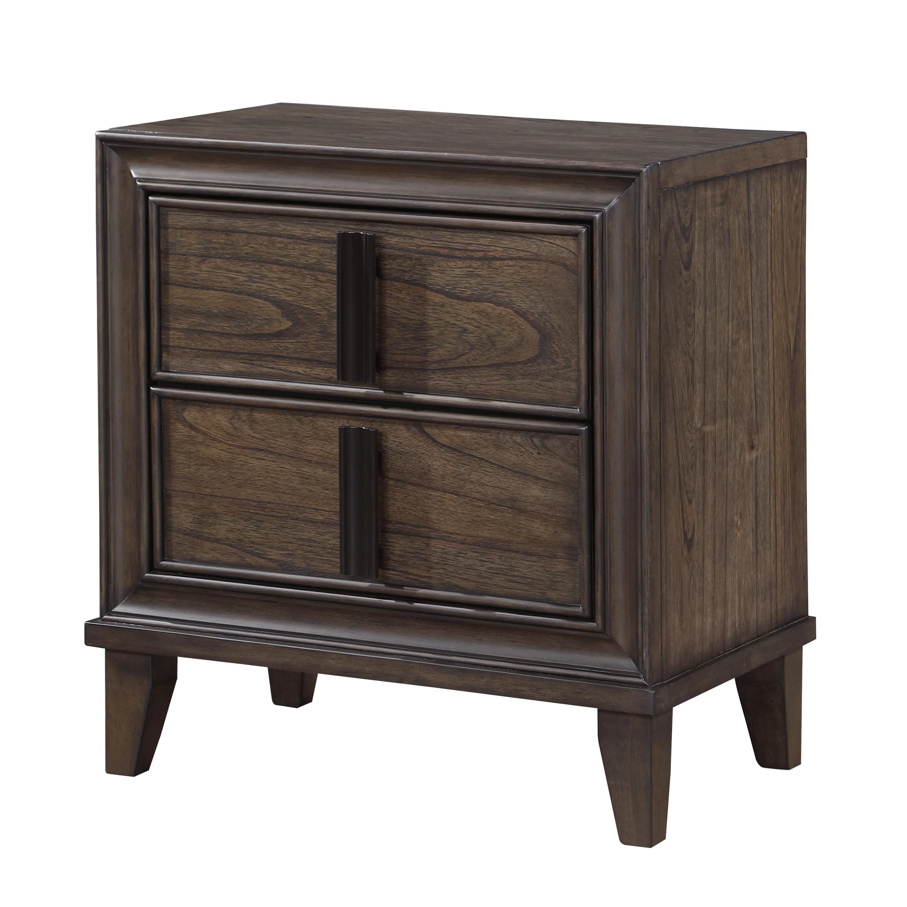 Roundhill Aetheria Contemporary Wood 3-Piece Upholstered Storage Bedroom Set in Dark Brown