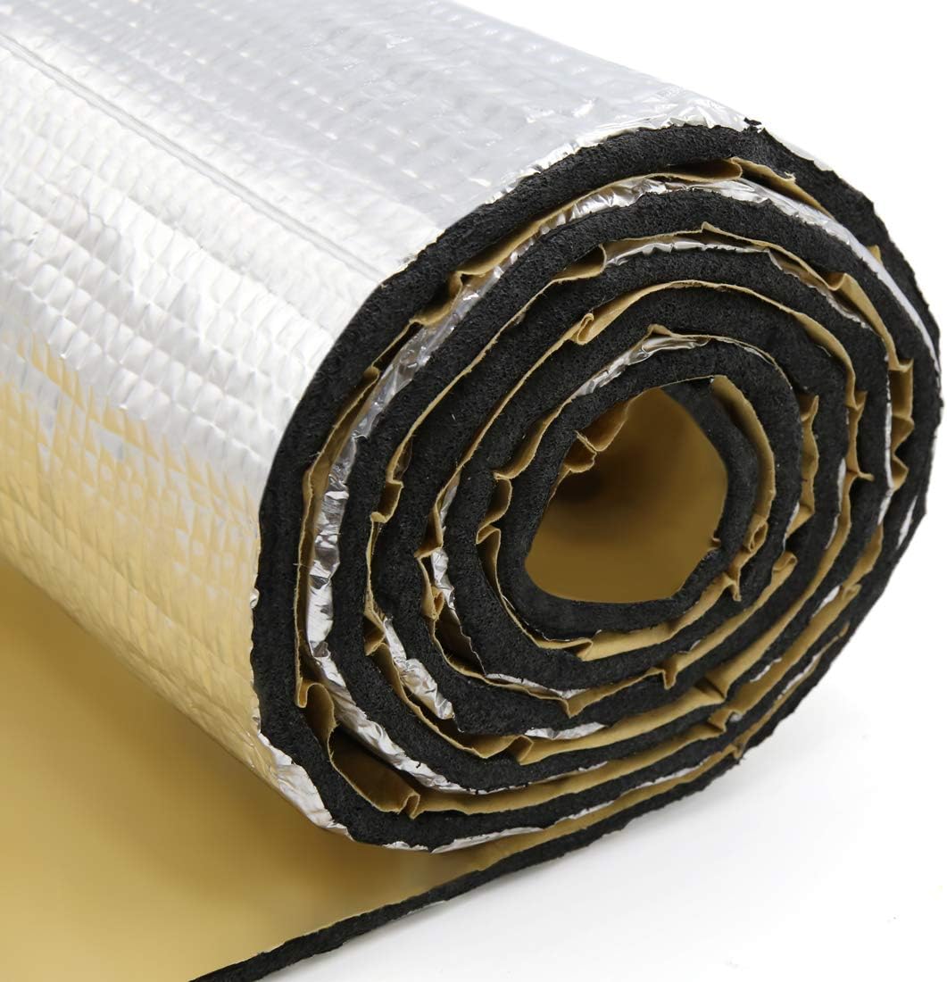 uxcell 236mil 16.36sqft Car Auto Truck Sound Deadener Heat Insulation Underlay Shield Mat 60x40