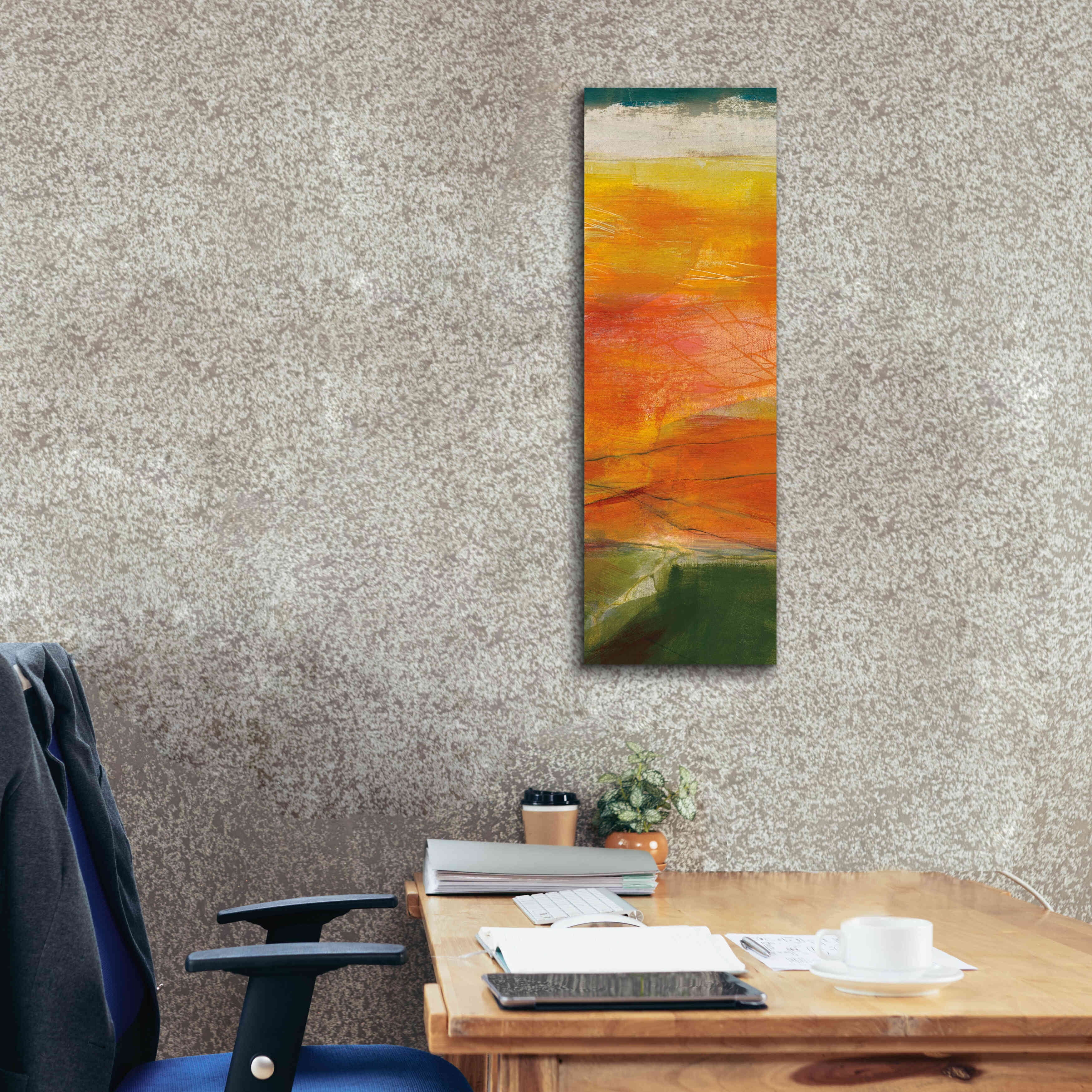 Epic Graffiti 'Bog Journey III V2' by Jo Maye, Giclee Canvas Wall Art, 12"x36"