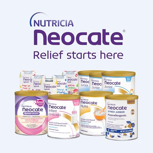 Nutricia Neocate Splash - Ready-to-Feed Hypoallergenic, Amino Acid-Based Toddler and Junior Formula - Vanilla - 8 fl oz (Case of 27)