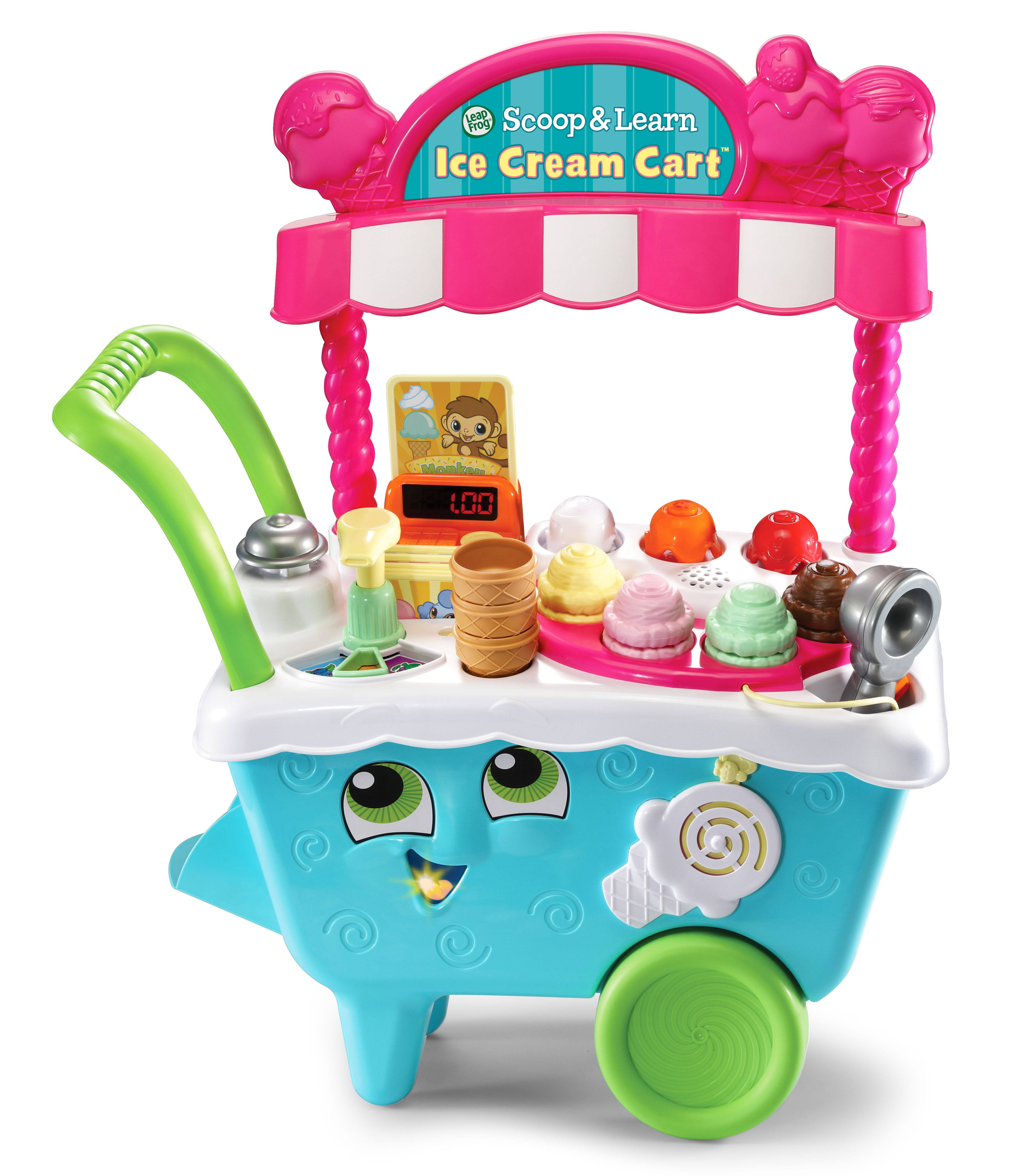 Leapfrog Scoop and Learn Ice Cream Cart, Play Kitchen Toy for Kids