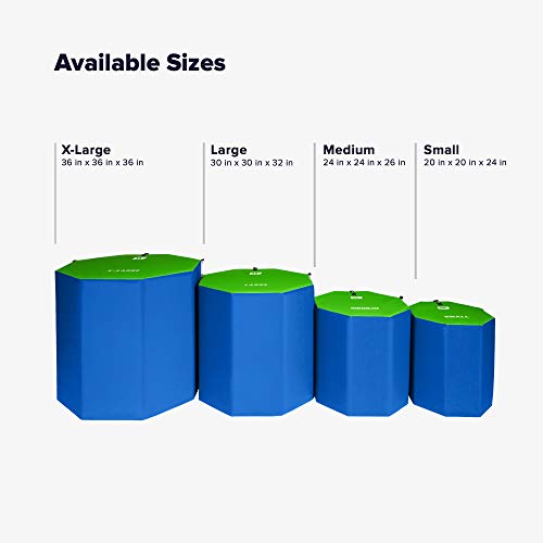 We Sell Mats Gymnastics Octagon Skill Shape Tumbling Mat, Somersault Backbend Trainer for Gymnastics, Cheerleading and Martial Arts