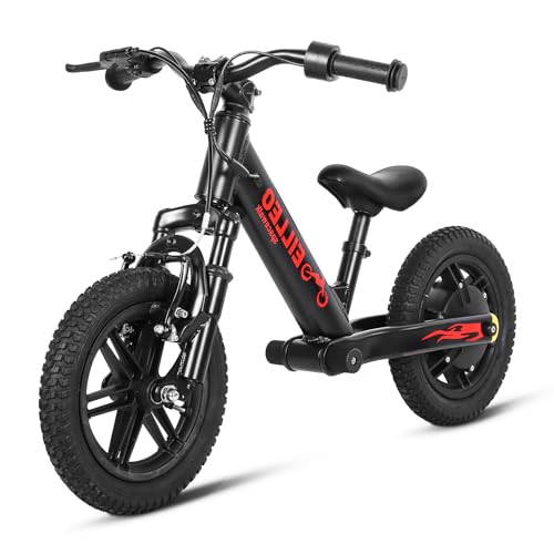 Spacewalk Electric Bike for Kids, 100W Electric Balance Bike Ages 3-5 Years Old, Kid Electric Motorcycle with 3 Speed Modes