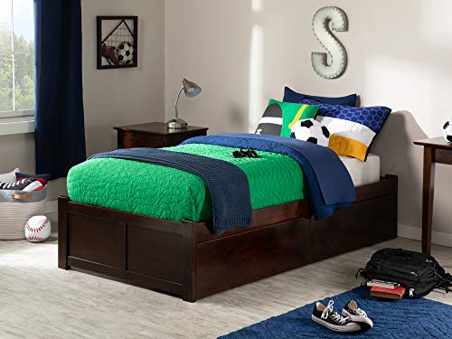 AFI Concord Platform Bed with Footboard & Storage Drawers