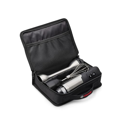 Vitamix 5-Speed Immersion Blender Bundle, 625-Watt Motor, One-Handed Operation, 5 ft cord, includes Whisk Attachment & Storage Case