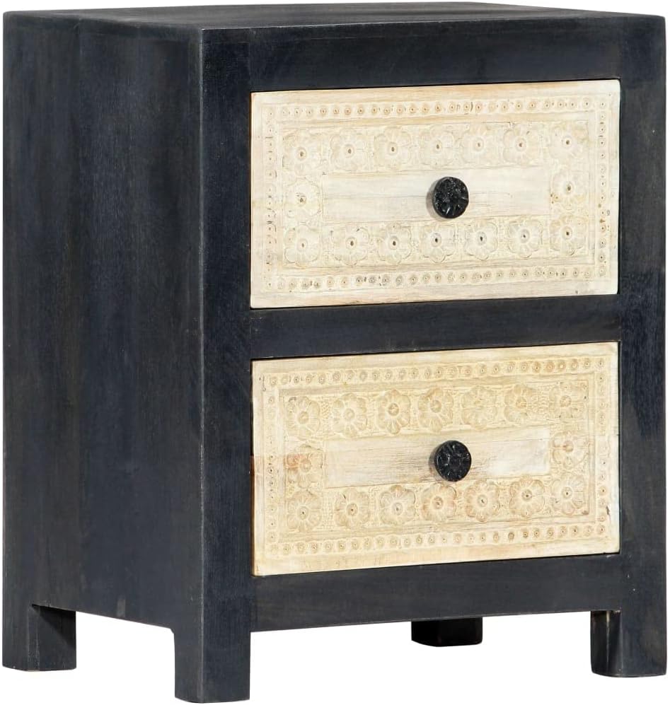 Hand Carved Bedside Cabinet,Wooden Side Table,Storage Cabinet,Telephone Stand,Sofa Tables,Decorate The Furniture,for Bedroom