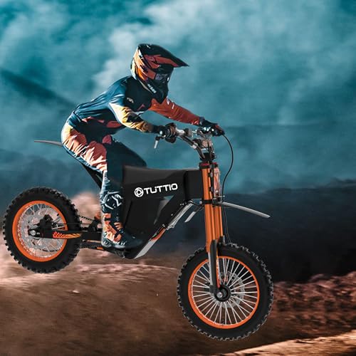 Electric Dirt Bike Teens Adults - 48V 21AH Electric Bicycle 14"/12" Fat Tire Off Road High Torque Mini E Motocross Motorcycle Dirt Bike