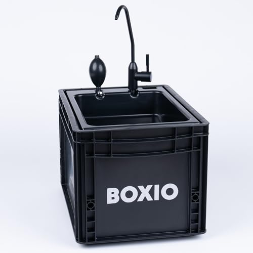 BOXIO - Wash: Portable Sink - Convenient Camping Sink Solution! Compact with Unique Design, Separate Canister