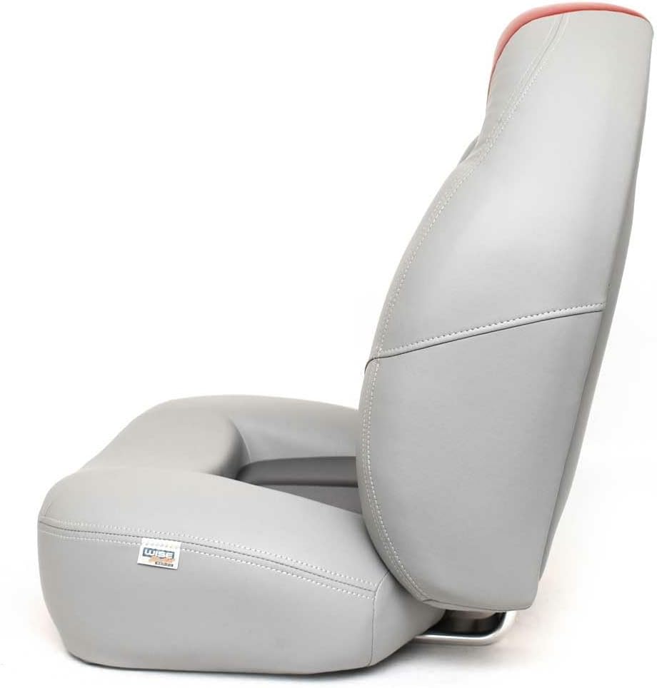 Wise Boat Compact Bucket Seat 8WD1451-841 | Blast-Off Gray Red