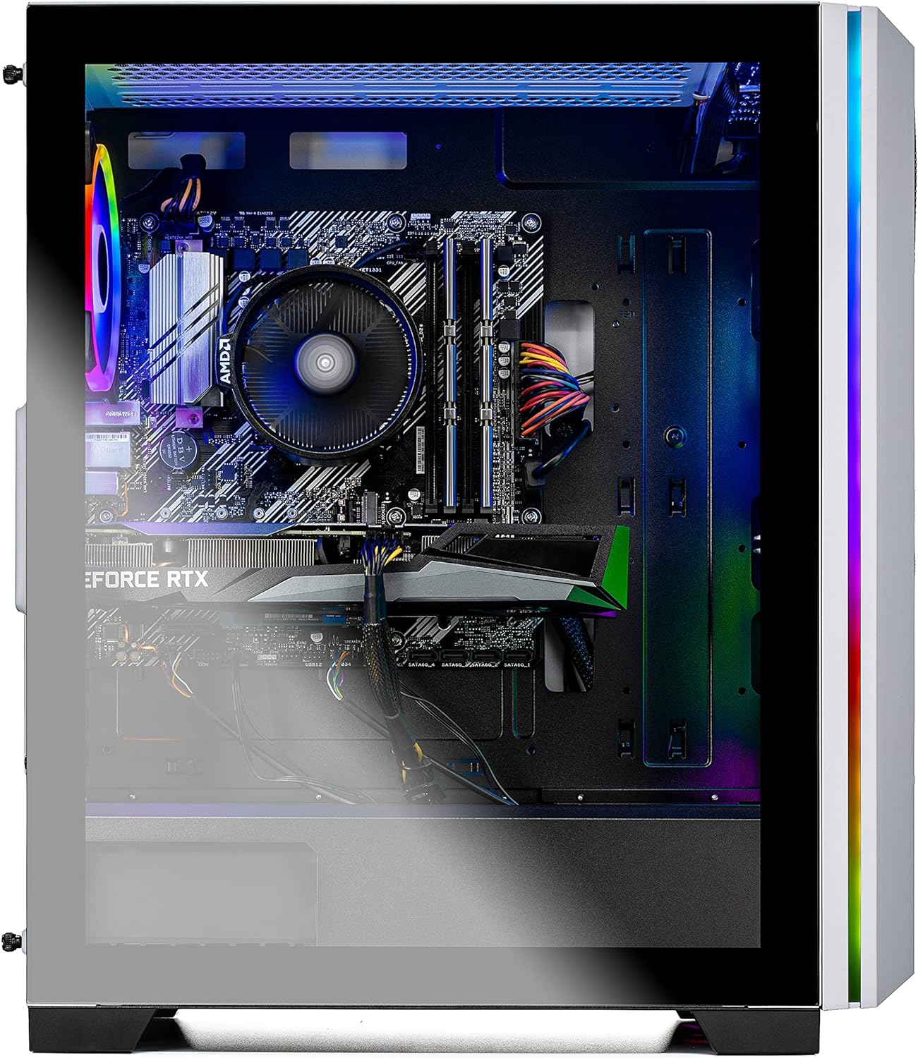 Skytech Archangel Gaming Computer PC Desktop &ndash; Ryzen 5 3600 3.6GHz, GTX 1660 Super 6G, 500GB SSD, 16GB DDR4 3200MHz, RGB Fans