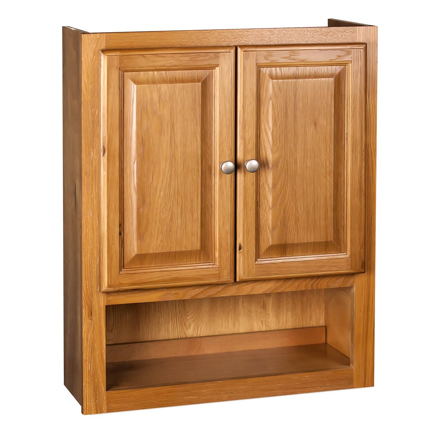 GHI Raised Panel Oak Bathroom Cabinet