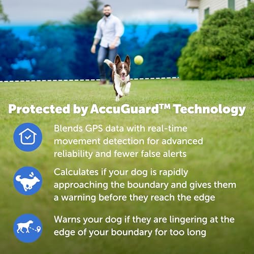 PetSafe Guardian GPS Connected Customizable Fence - Subscription-Free GPS Dog Fence for Large Yards, Create Your Own Boundary for up to 8 Dogs