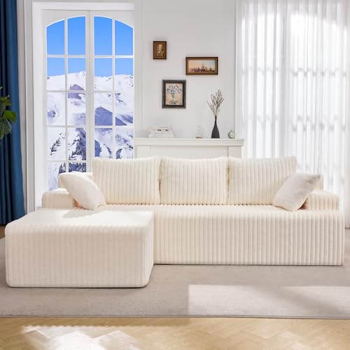 Modular Sectional Sofa Couches L-Shape Couch 3 Seat Modular Sofa Memory Foam Sectional Couches for Living Room