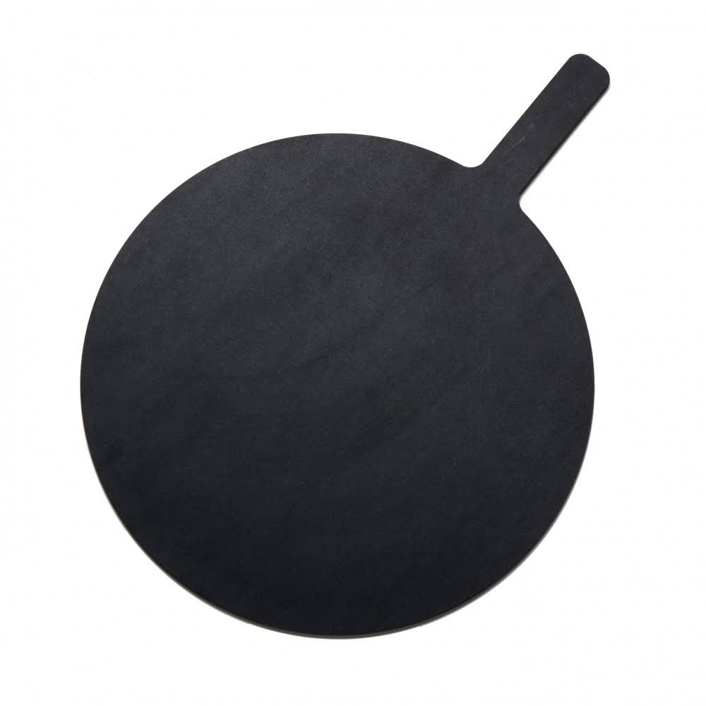 American Metalcraft (MPB1520) 15x22 Diameter Round Black Pizza Peel
