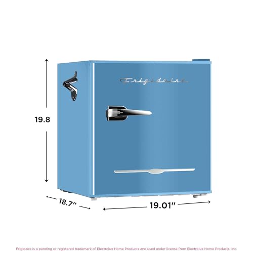 Frigidaire EFR176 Retro Compact Fridge with Chiller Mini Refrigerator with Built-in Bottle Opener for Office, Bedroom, Dorm Room or Cabin