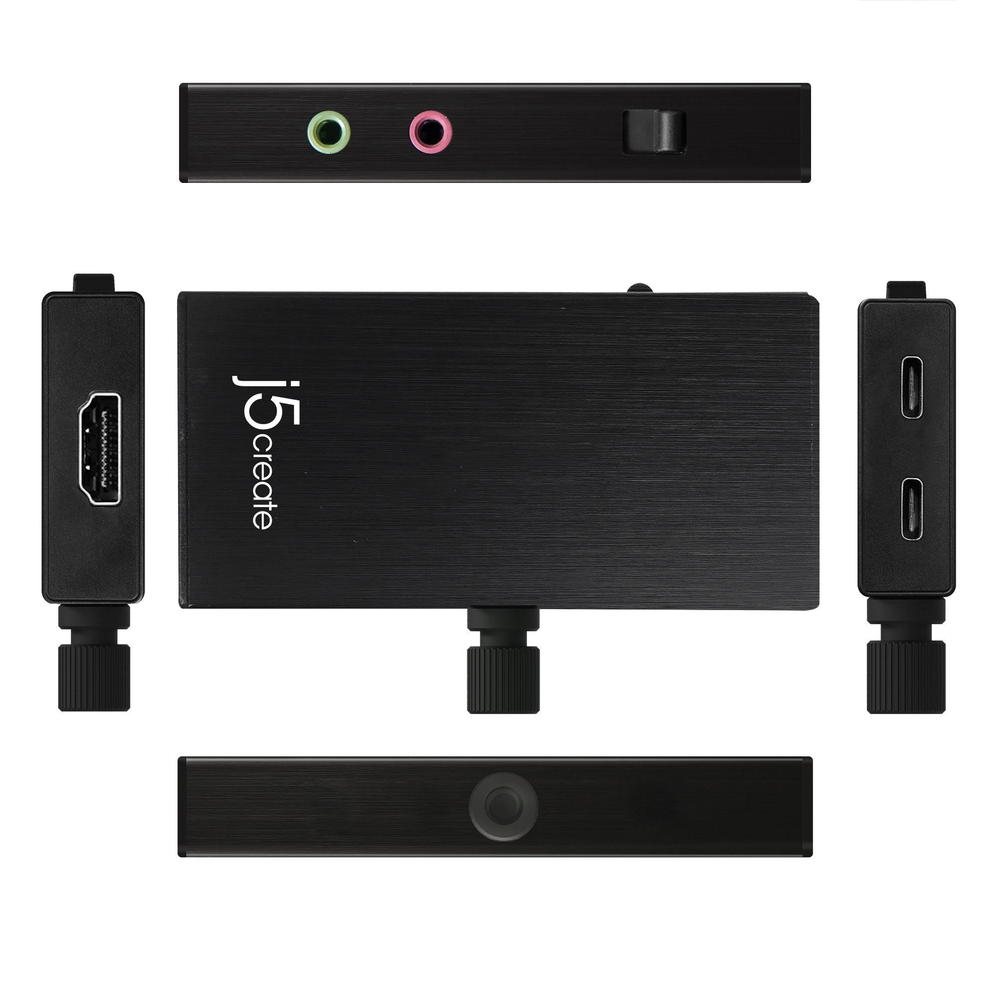 j5create Live Capture UVC HDMI-to-USB Video Capture Card - Black