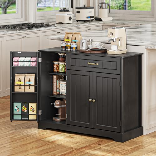 Gizoon Kitchen Sideboard Buffet Cabinet with Storage Small Coffee Bar Cabinet with Drawer