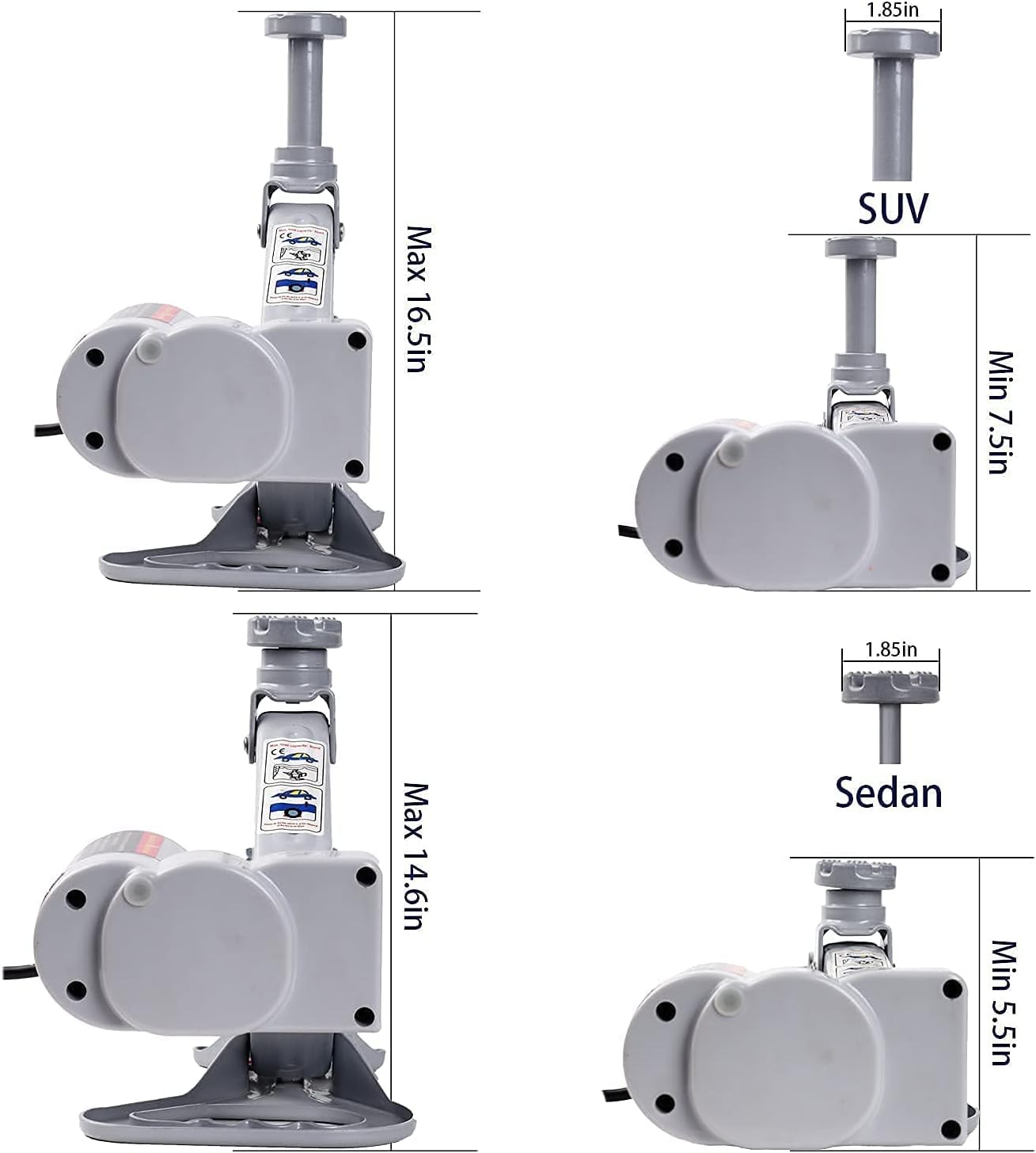 FEANISIFEI Electric Car Jack Kit 3 Ton 12V Electric Car Jack with Impact Wrench Electric Jack for Car SUV Car Emergency Repair Kit