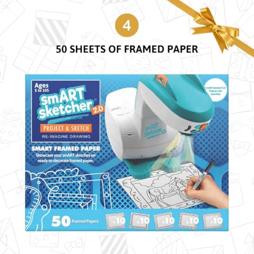 Flycatcher Smart Sketcher 2.0 Projector, Drawing and Tracing Projector for Kids, Educational Arts & Crafts Toy
