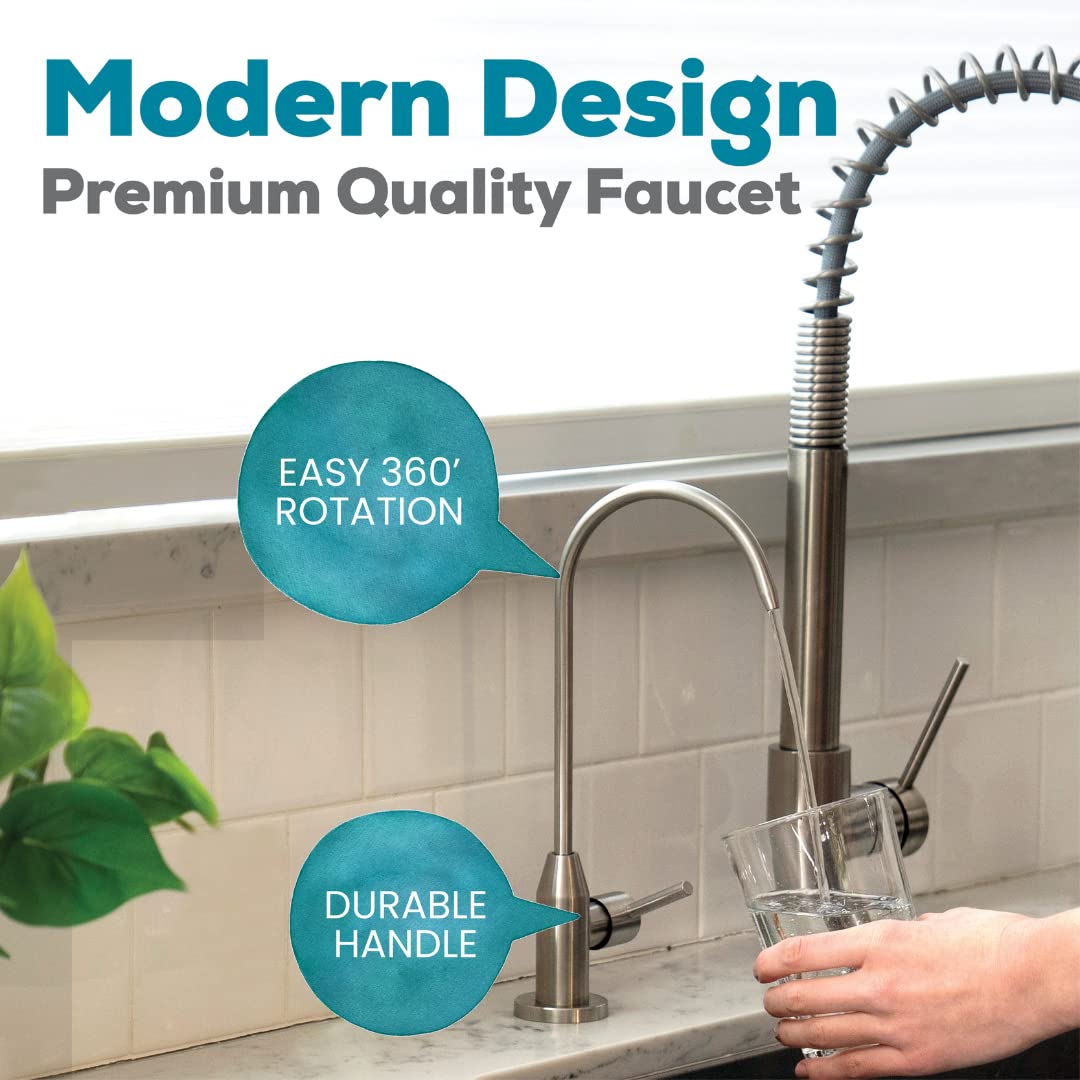 AquaTru Under Sink Reverse Osmosis Water Filter System with Alkaline pH+ Filter | Certified to Remove Lead, Chlorine, Fluoride