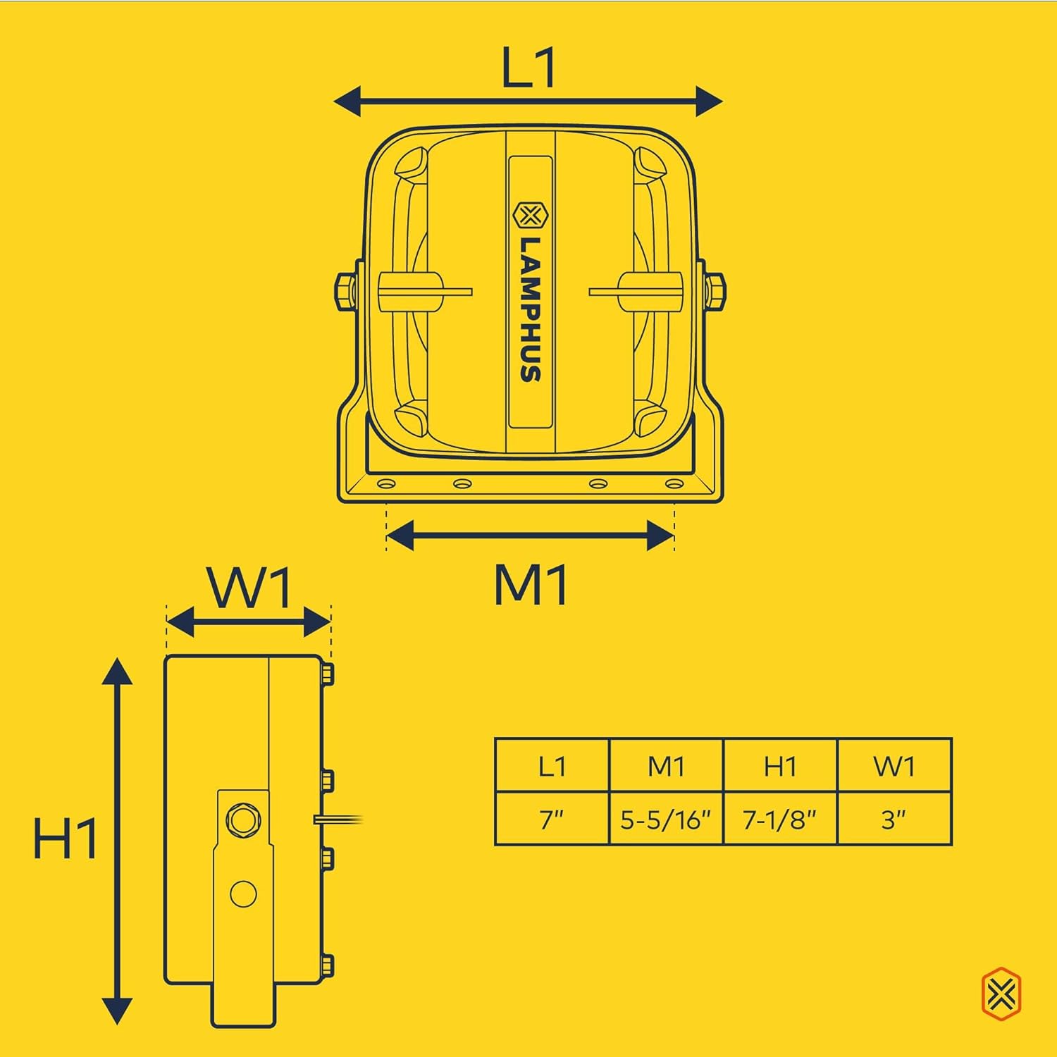 LAMPHUS SoundAlert 12V 100W Electric Police Air Horn Kit [Slim Speaker] [118-124dB] [Hands-Free] Train Truck Police Siren Horn for Vehicles Truck UTV