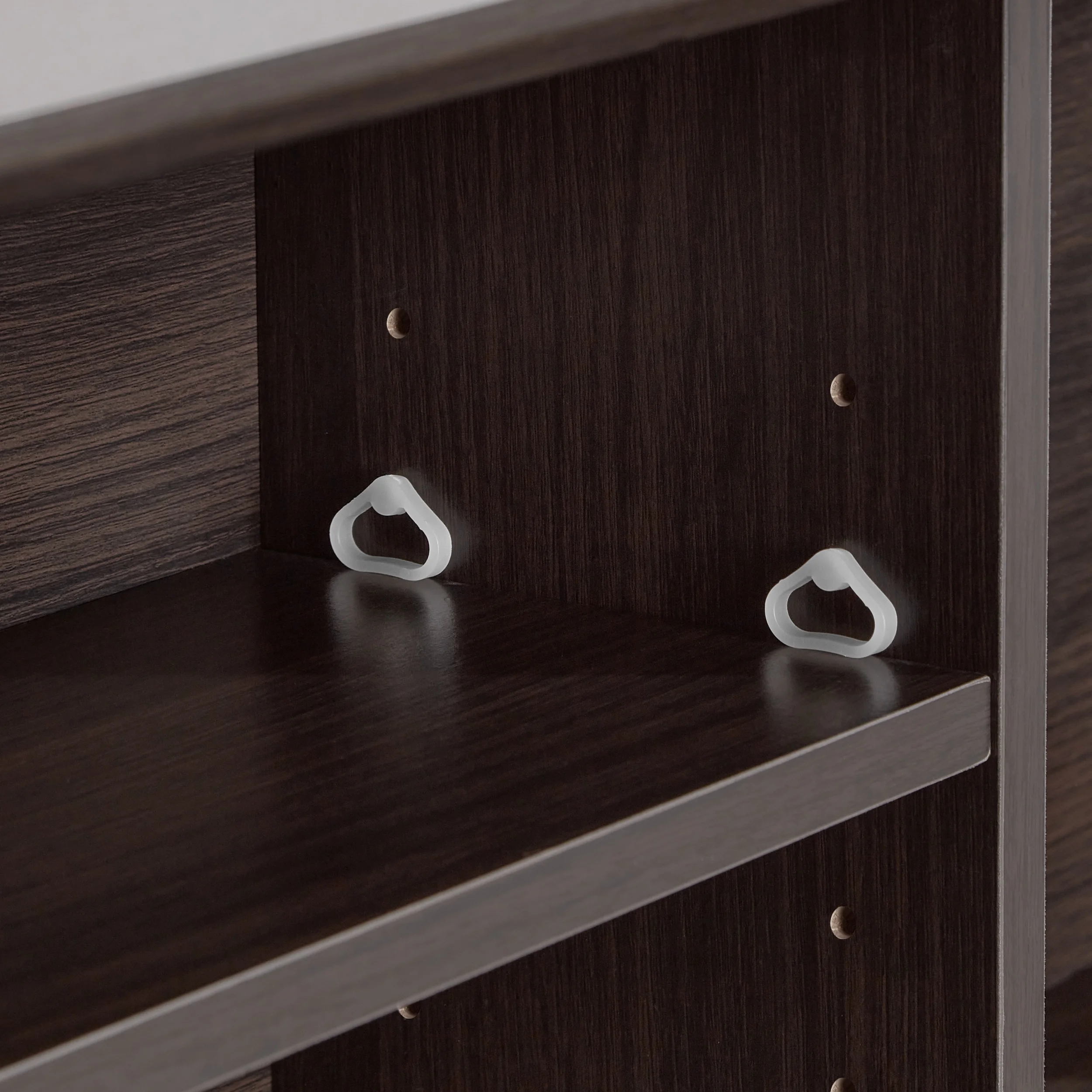 Your Zone Storage Bed with Bookcase Headboard, Twin, Espresso Finish