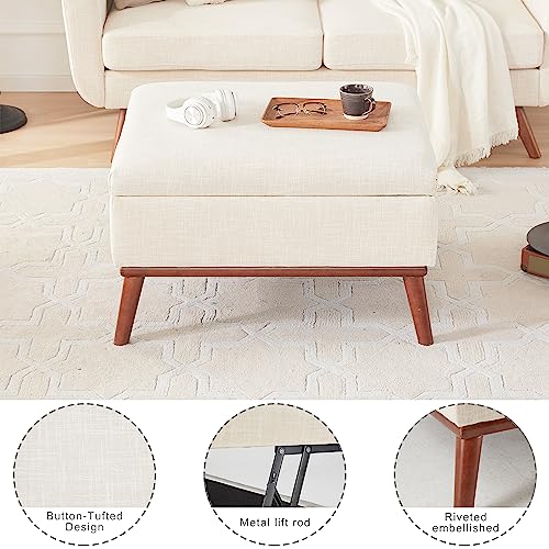 Tbfit L Shaped Couch Sofa, 80" W Mid-Century Modern Sectional Couches, 3 Seater Sofas with Wide Chaise Lounge & Two Pillows