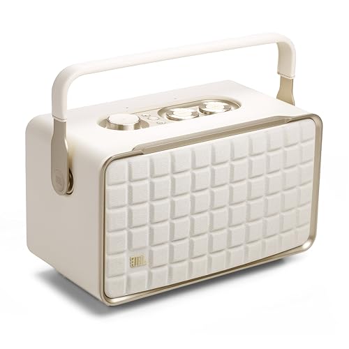 JBL Authentics 200 - Retro Style Smart Home Speaker with Built in Wi-Fi, Bluetooth and Voice Assistants, Alexa and Google Assistant