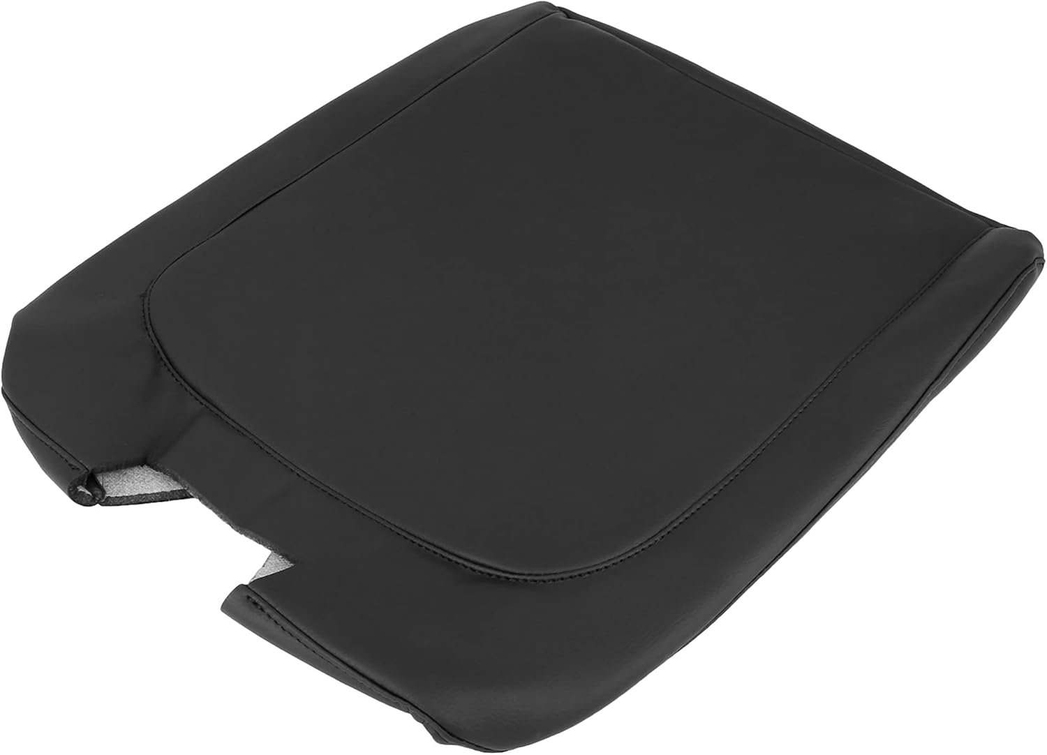 X AUTOHAUX Car Center Console Lid Armrest Seat Box Cover Protector Replacement Microfiber Leather for Dodge for Ram 1500 2500 3500 2009-2017 Black