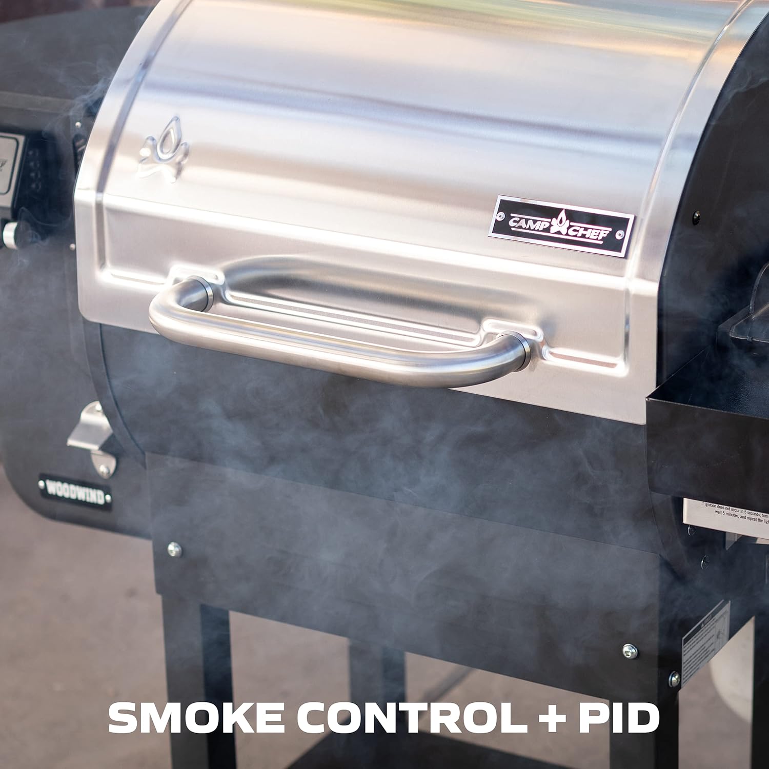 Camp Chef 36 in. WiFi Woodwind Pellet Grill & Smoker with Sidekick (PG14) - WiFi & Bluetooth Connectivity