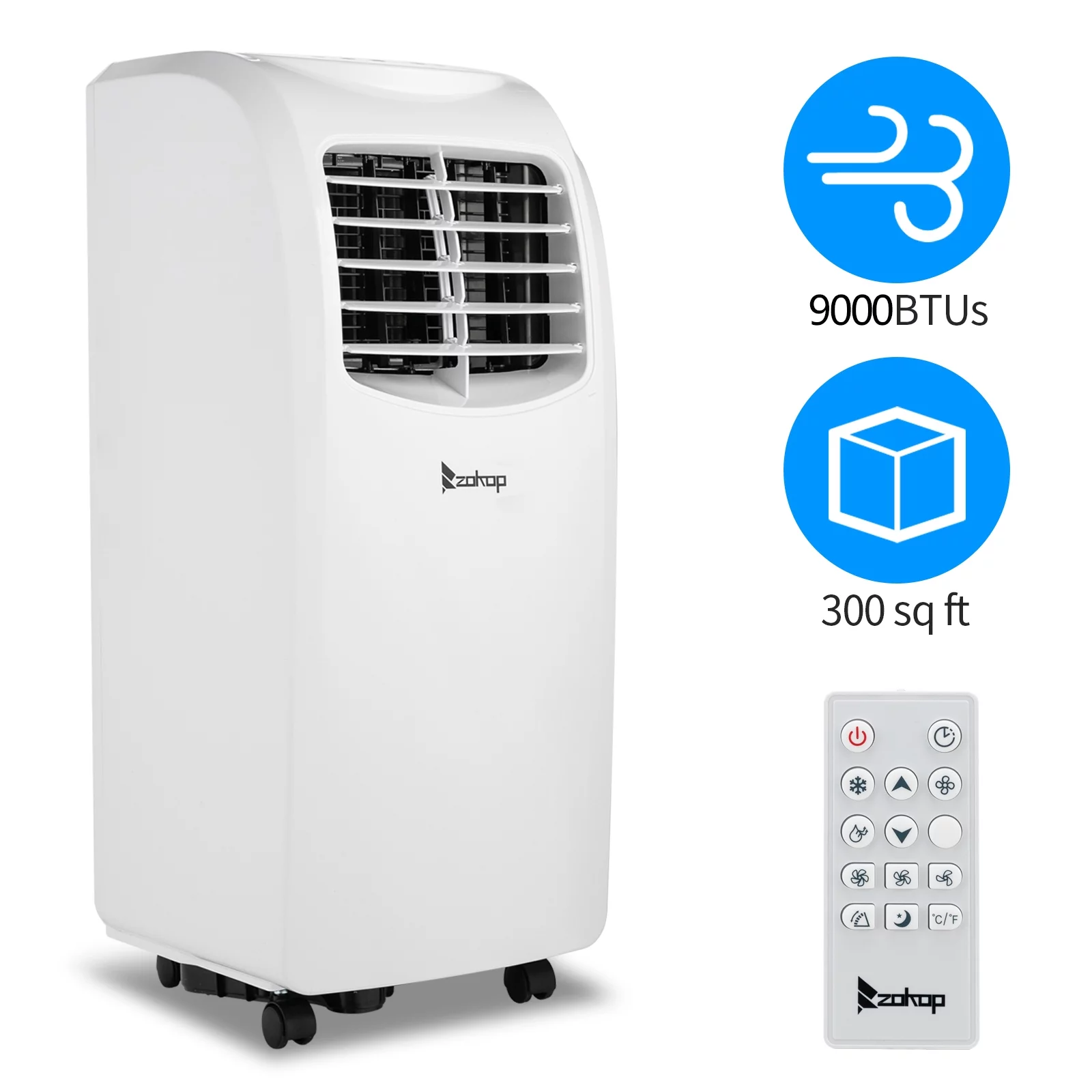 SamyoHome 8,000 BTU Portable Air Conditioner Dehumidifier Function