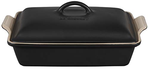Le Creuset Stoneware Heritage Covered Rectangular Casserole, 4 qt. (12" x 9"), Cerise