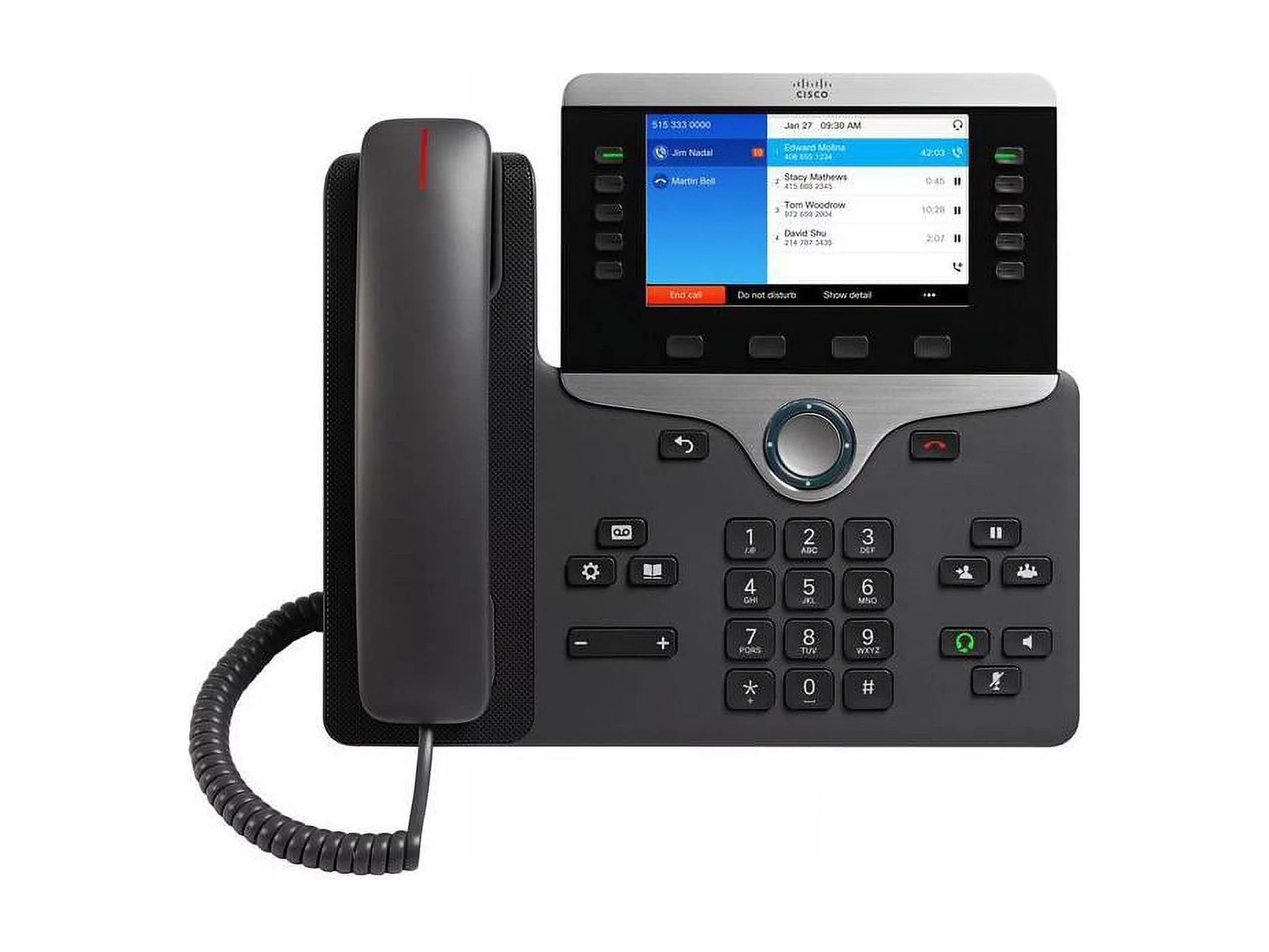 Cisco CP-8841-3PCC-K9= 8841 IP Phone - Corded - Wall Mountable, Desktop - Charcoal Gray